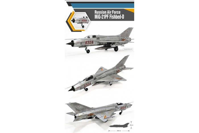 Model Kit letadlo 12320 - Russian Air Force MiG-21PF Fishbed-D (1:48)