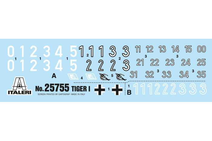 Model Kit tank 25755 - Pz. Kpfw. VI Tiger I (1:56)