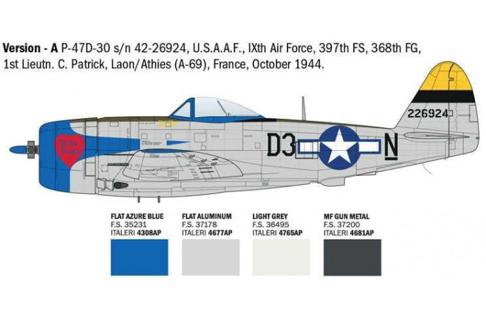 Model Kit letadlo 2835 - P-47D Thunderbolt (E.T.O.) (1:48)