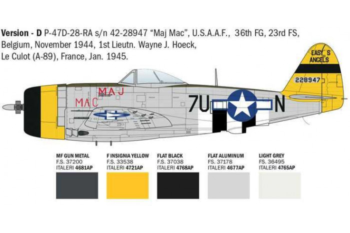 Model Kit letadlo 2835 - P-47D Thunderbolt (E.T.O.) (1:48)