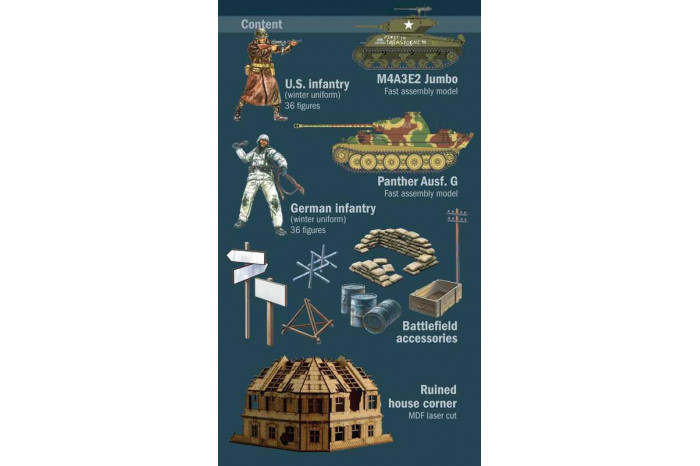 Model Kit diorama 6186 - Bastogne Siege 80 Years (1:72)