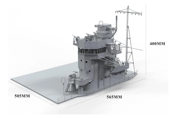 Akagi Bridge W/Flight Deck and Nakajima B5N2 Kate Combo (1:35) - 001