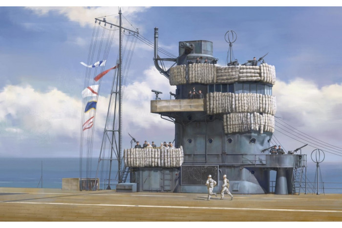 Akagi Bridge W/Flight Deck and Nakajima B5N2 Kate Combo (1:35) - 001