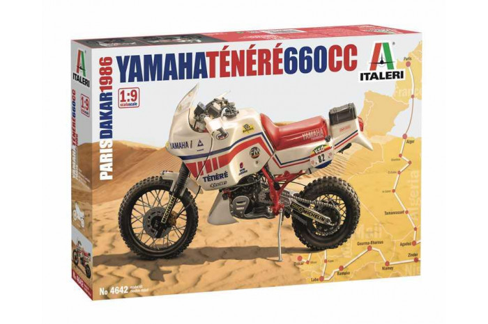 Model Kit motorka 4642 - Yamaha Tenere 660 cc Paris Dakar 1986 (1:9)