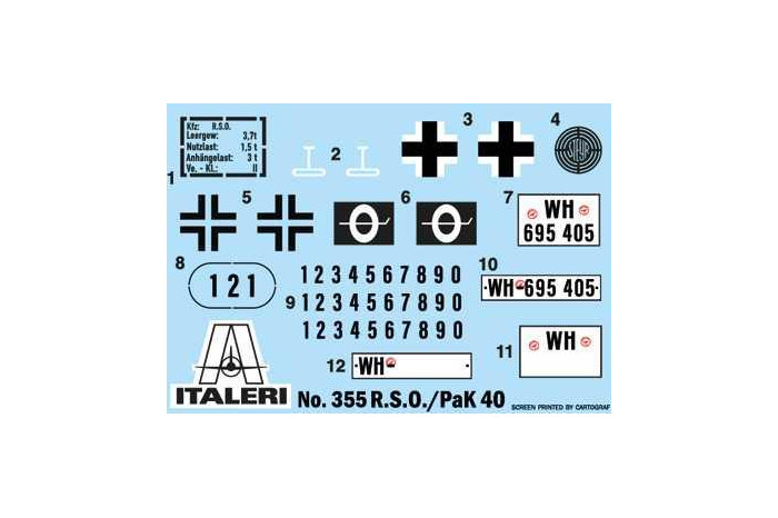 Model Kit military 0355 - 7,5 cm RSO with PAK40 (1:35)
