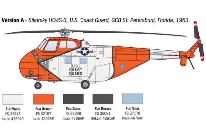 Model Kit vrtulník 1476 - HAS22 / HO4S-3 / H-19 (1:72)