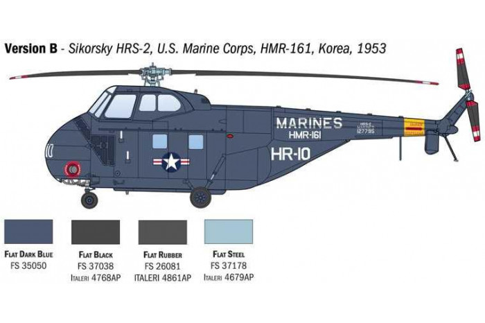Model Kit vrtulník 1476 - HAS22 / HO4S-3 / H-19 (1:72)