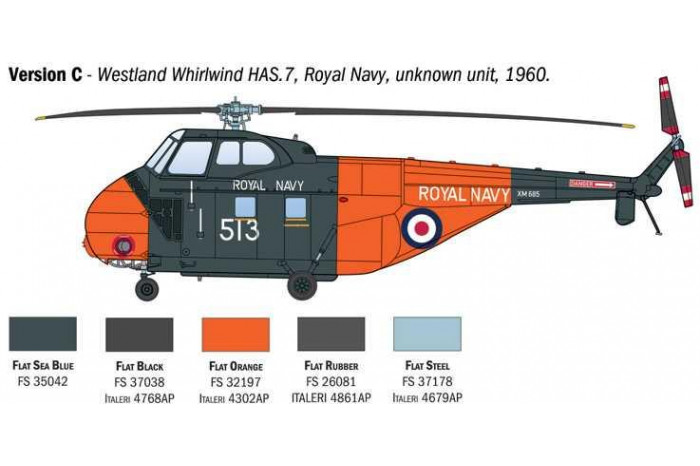 Model Kit vrtulník 1476 - HAS22 / HO4S-3 / H-19 (1:72)