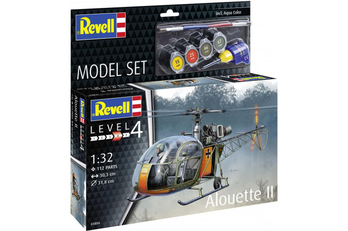 ModelSet vrtulník 63804 - Alouette II (1:32)