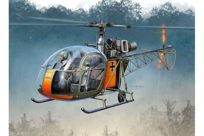 ModelSet vrtulník 63804 - Alouette II (1:32)
