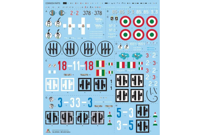 Model Kit letadlo 2519 - Macchi MC.205 "Veltro" (1:32)