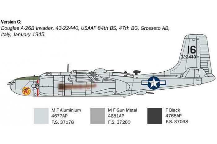 Model Kit letadlo 1274 - A-26 A/B Invader (1:72)