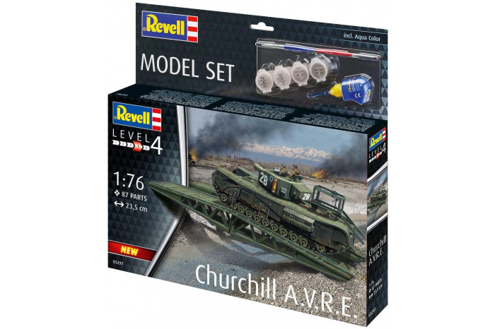 ModelSet military 63297 - Churchill A.V.R.E. (1:76)