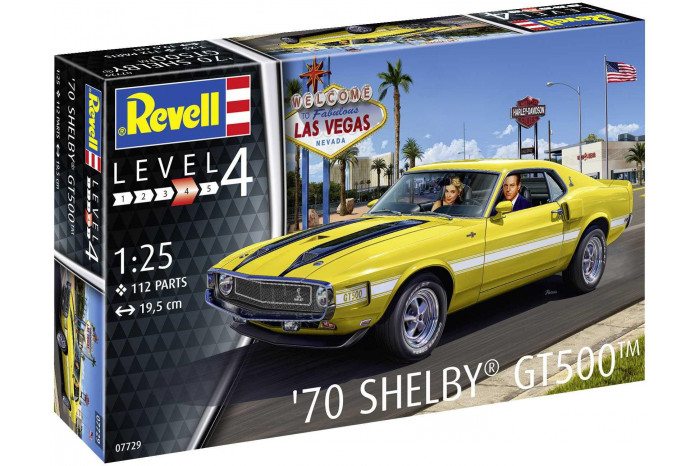 Plastic ModelKit auto 07729 - 70 Shelby Mustang GT500 (1:25)