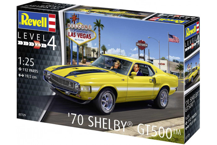 Plastic ModelKit auto 07729 - 70 Shelby Mustang GT500 (1:25)