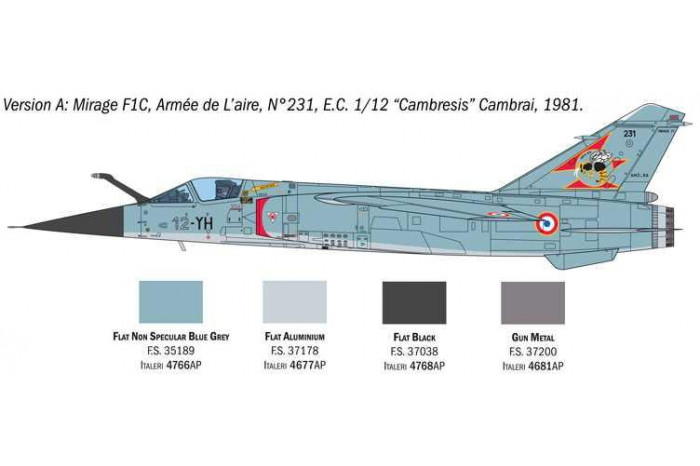 Model Kit letadlo 2839 - Mirage F.1 C/CR (1:48)