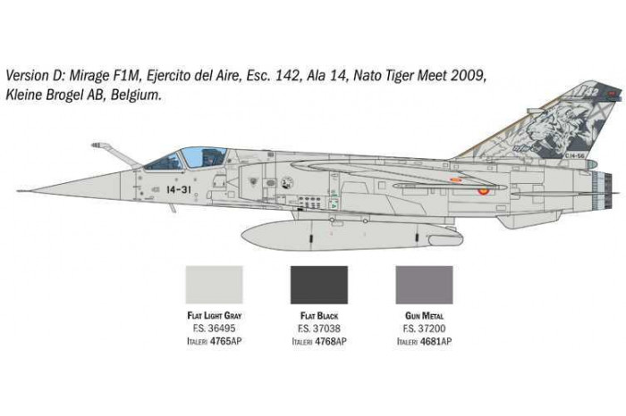 Model Kit letadlo 2839 - Mirage F.1 C/CR (1:48)
