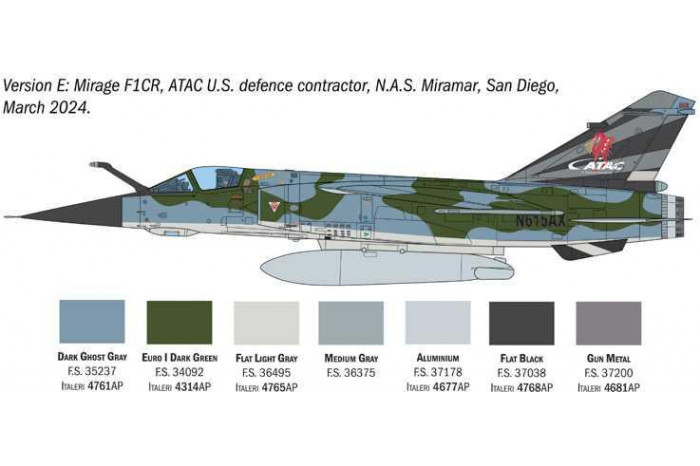 Model Kit letadlo 2839 - Mirage F.1 C/CR (1:48)