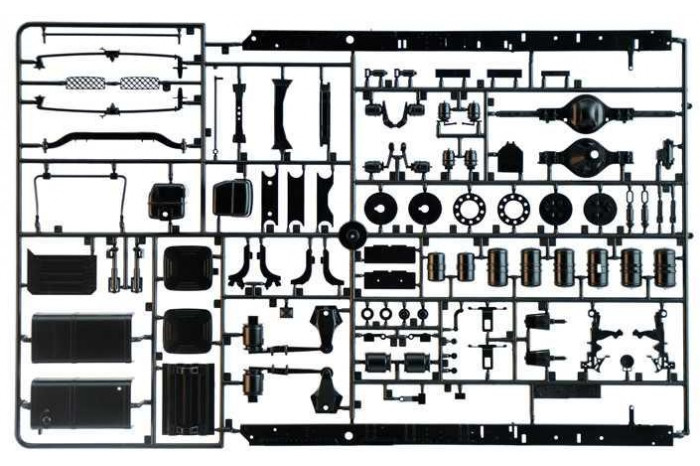 Model Kit truck 3971 - Scania S770 4x2 Normal Roof "Grey Cab" (1:24)