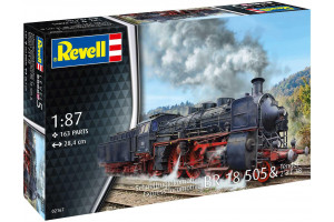 Plastic ModelKit lokomotiva 02167 - Express Locomotive BR 18 505 with Tender 2'3' T38 (1:87)
