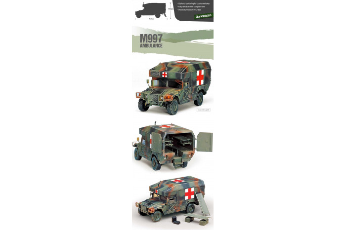 Model Kit military 13243 - M997 MAXI AMBULANCE (1:35)