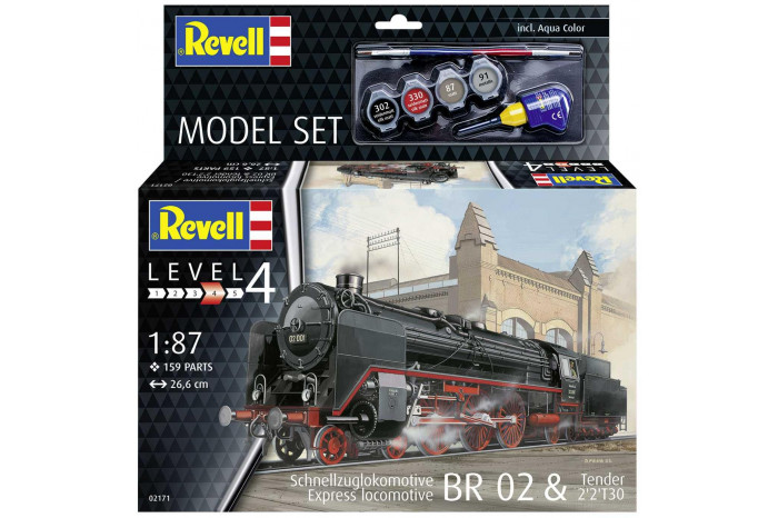 ModelSet lokomotiva 62171 - Express Locomotive BR02&Tender 2'2' T30 (1:87)