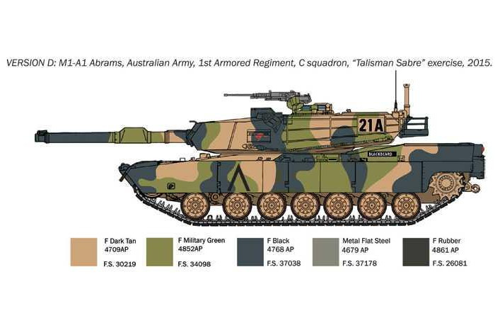 Model Kit War Thunder tank 35108 - M1A1 Abrams (1:35)