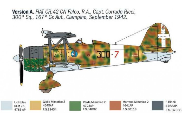 Model Kit letadlo 1485 - FIAT CR.42 CN "Falco" Night Fighter (1:72)