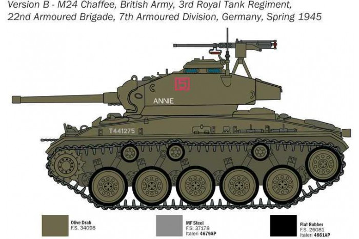 Model Kit tank 6761 - M24 "Chaffee" (1:35)