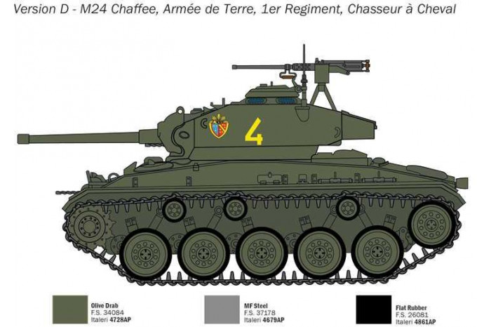 Model Kit tank 6761 - M24 "Chaffee" (1:35)