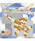 F-16I Sufa / F-16D Barkeet Camo Paint Masks (+ Israeli Stars Stencils) (1:32) - 32/827-054