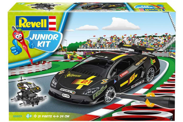 Junior Kit auto 00809 - Racing Car, black (1:20)
