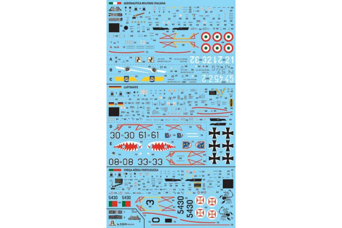 Model Kit letadlo 92645 - G.91 R1/R3 "Gina" (1:48)