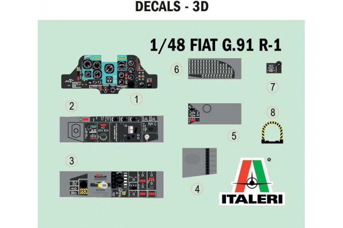 Model Kit letadlo 92645 - G.91 R1/R3 "Gina" (1:48)