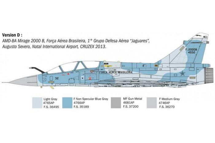 Model Kit letadlo 90023 - Mirage 2000 D (1:72)