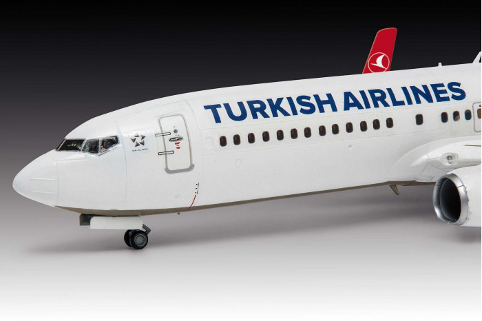 Plastic ModelKit letadlo 03772 - Boeing 737-800 "Turkish Airlines" (1:144)