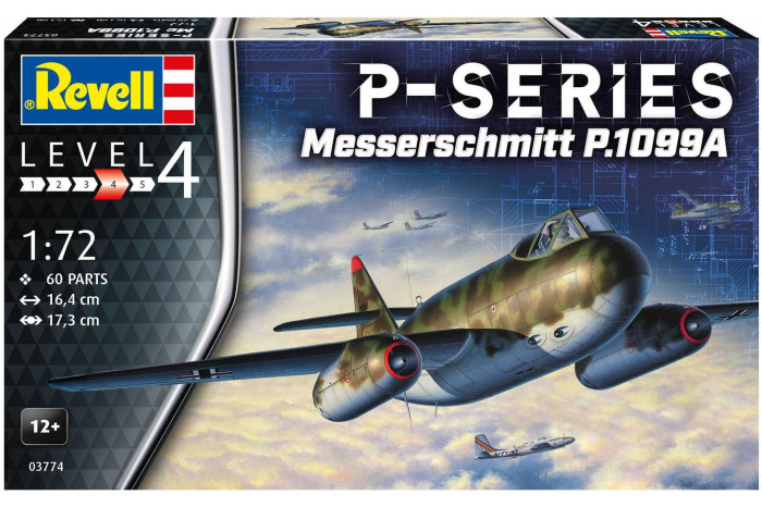 Plastic ModelKit letadlo 03774 - Messerschmitt P.1099A - P-Series (1:72)