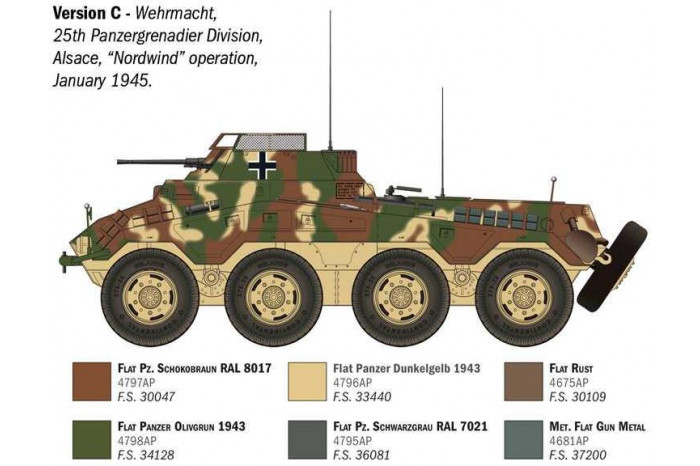 Model Kit military 6757 - Sd.Kfz. 234/1 (1:35)
