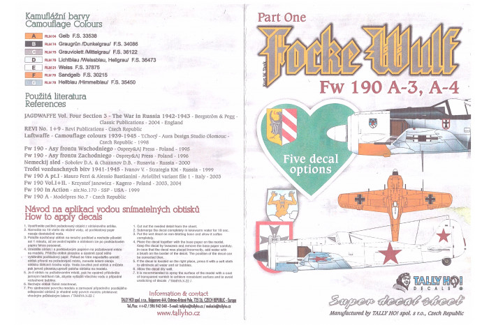 Fw-190 A-3, A-4, Pt.I (1:48) - 48036