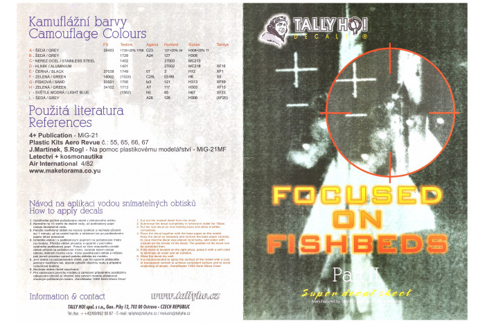 Obtlačky - Mig-21 MF/Bis (1:72) - 72028