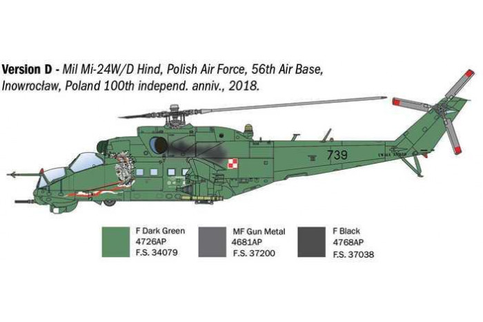 Model Kit vrtulník 1432 - Mil Mi-24 P /Mil Mi - 35 P (1:72)