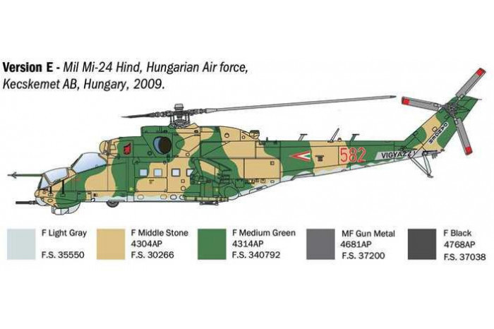 Model Kit vrtulník 1432 - Mil Mi-24 P /Mil Mi - 35 P (1:72)
