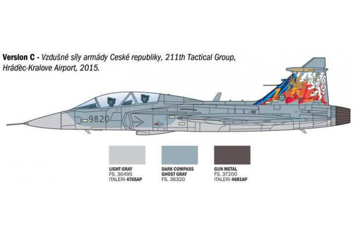 Mode Kit letadlo 91216 - JAS-39 Twin Seater (1:72)