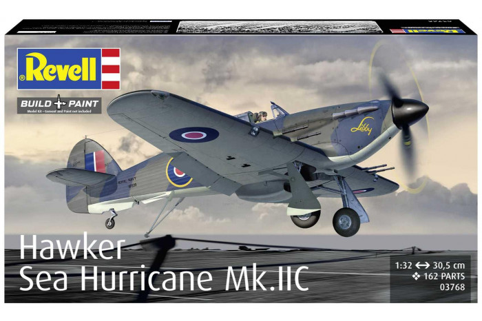 Plastic ModelKit letadlo 03768 - Hawker Sea Hurricane Mk.IIC (1:32)