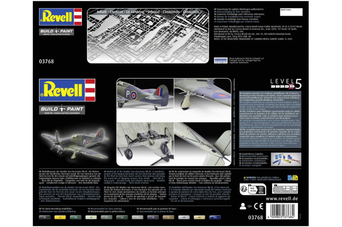 Plastic ModelKit letadlo 03768 - Hawker Sea Hurricane Mk.IIC (1:32)