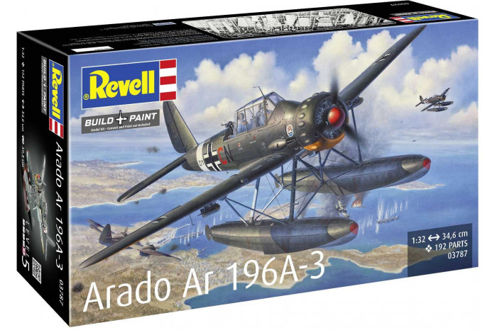Plastic ModelKit letadlo 03787 - Arado Ar196A-3 Seaplane (1:32)