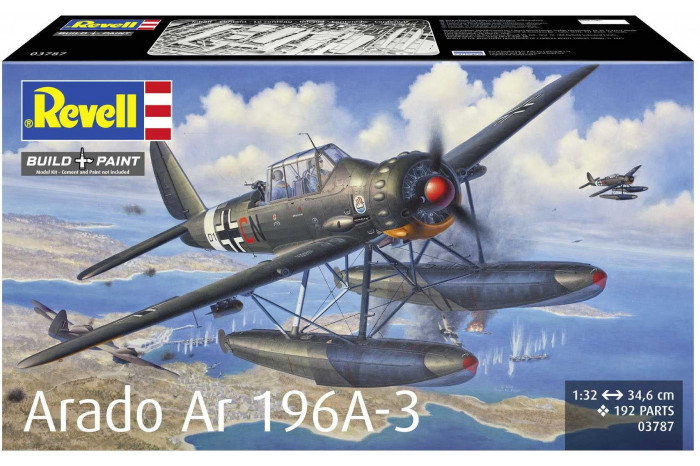 Plastic ModelKit letadlo 03787 - Arado Ar196A-3 Seaplane (1:32)