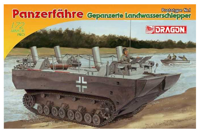 Model Kit military 7489 - PANZERFÄHRE GEPANZERTE LANDWASSERSCHLEPPER PROTOTYPE Nr.1 (1:72)