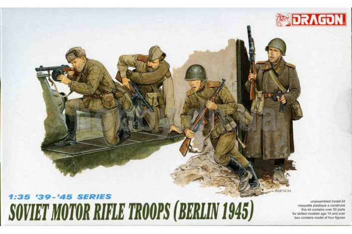 Model Kit figurky 6019 - SOVIET MOTOR TROOPS (BERLIN 1945) (1:35)