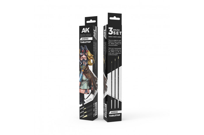 Sada štětců na figurky (Table Top Brushes Set) - AKB102